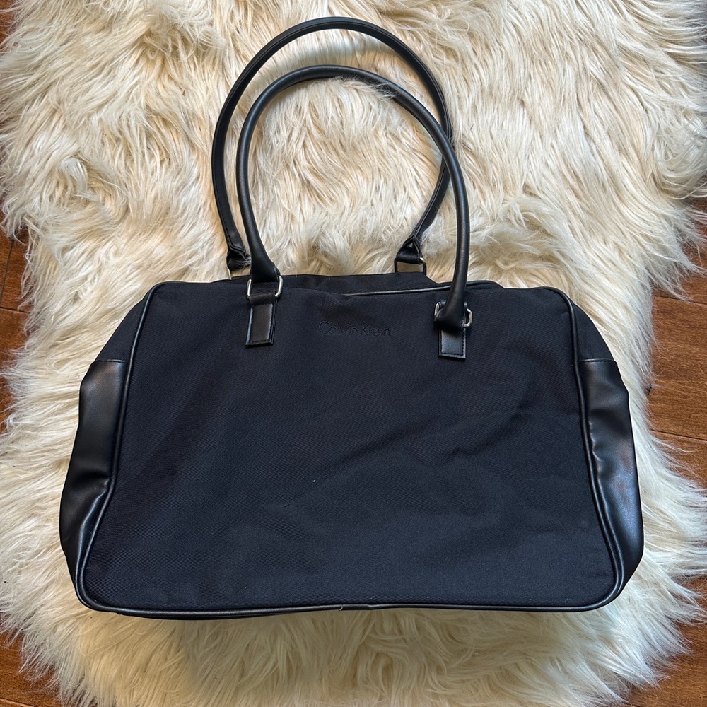 Calvin Klein small black duffel bag